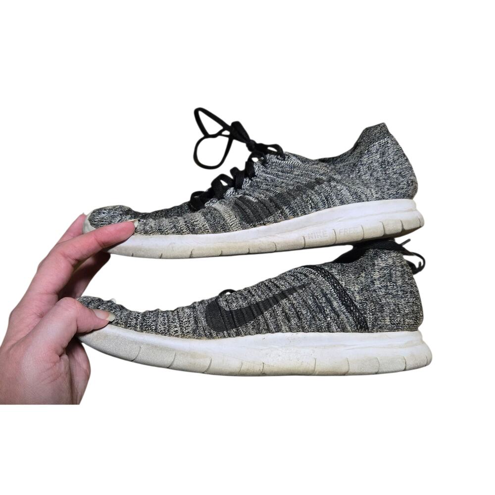 Nike free gray lace up gym shoes, size 7.5 - Picture 2 of 7